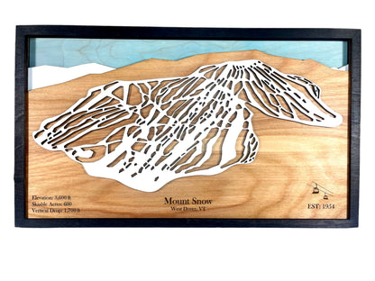 Mount Snow Wooden Trail Map