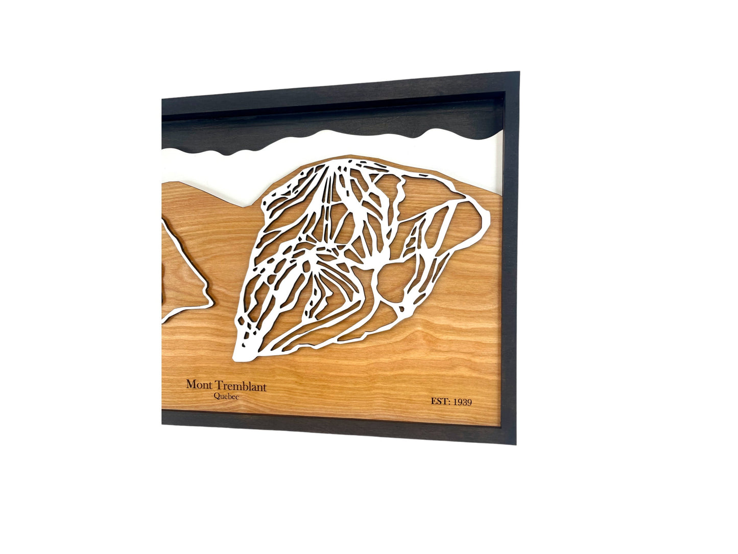 Mont Tremblant Wooden Trail Map