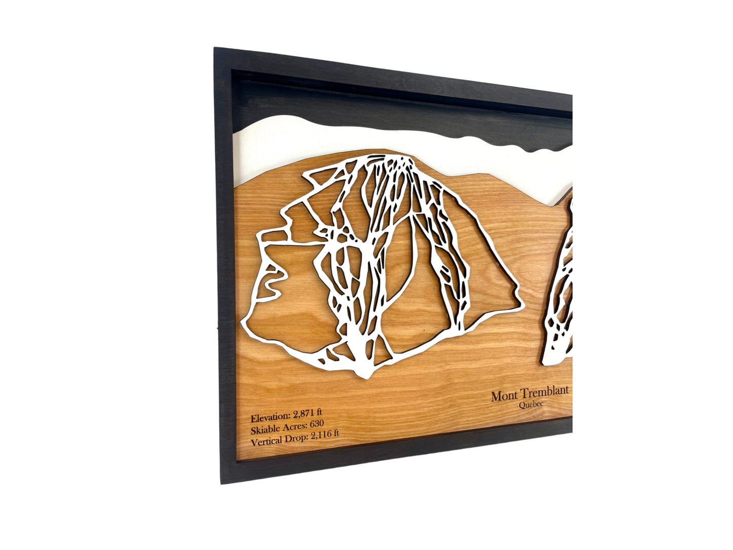 Mont Tremblant Wooden Trail Map