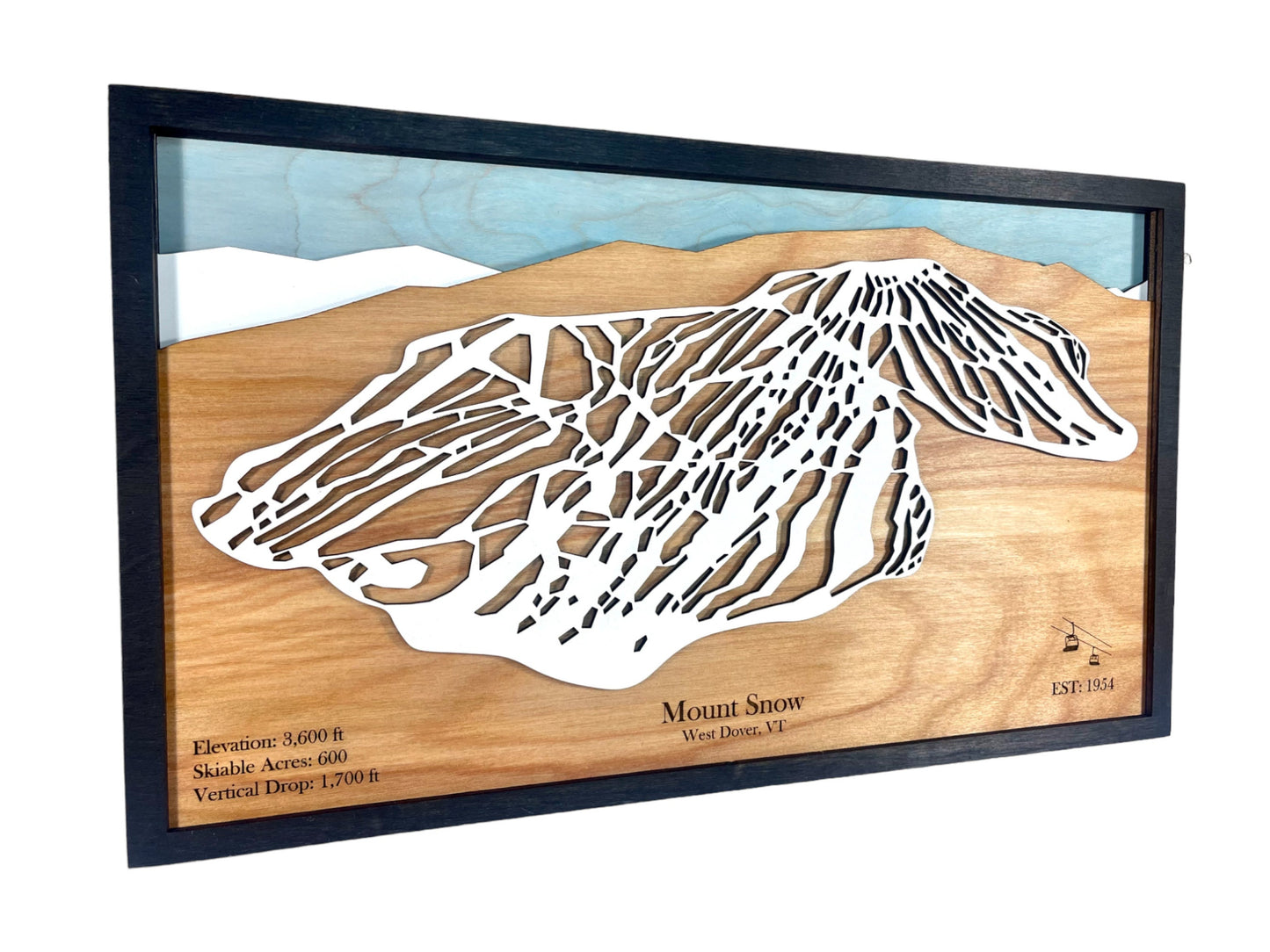 Mount Snow Wooden Trail Map