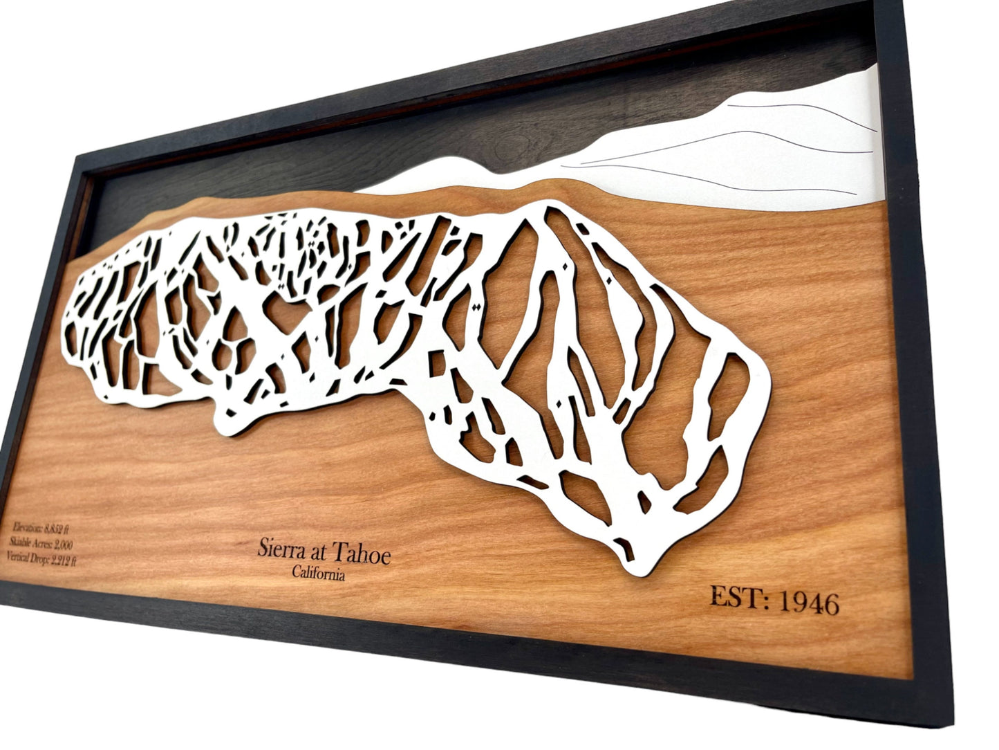 Sierra at Tahoe Wooden Trail Map