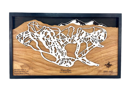 Thredbo Ski Resort Wooden Trail Map