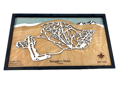 Smuggler's Notch Wooden Trail Map