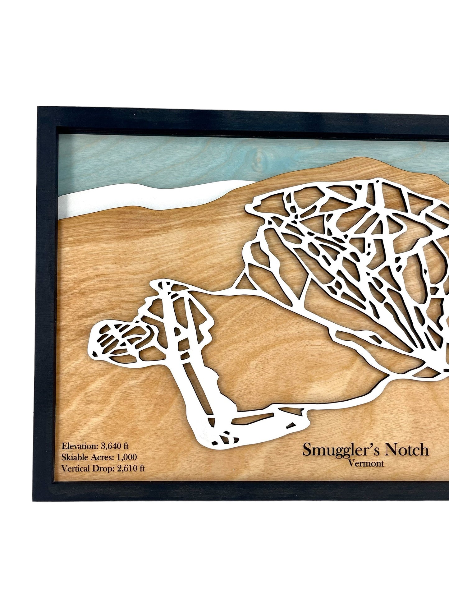 Smuggler's Notch Wooden Trail Map
