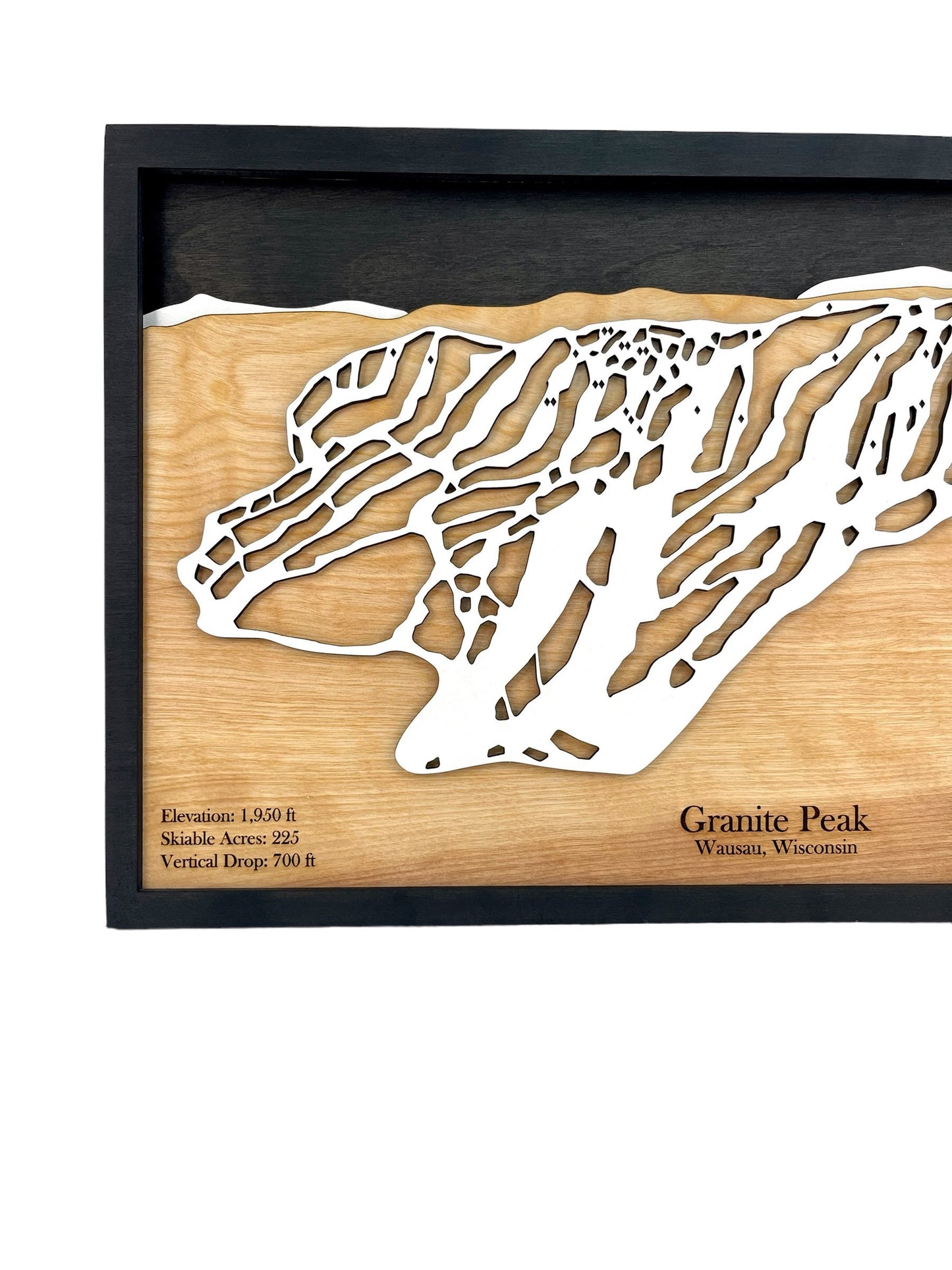 Granite Peak Wooden Trail Map