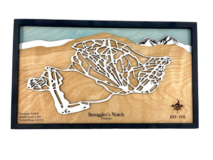 Smuggler's Notch Wooden Trail Map