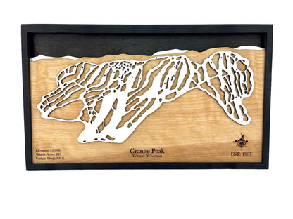 Granite Peak Wooden Trail Map