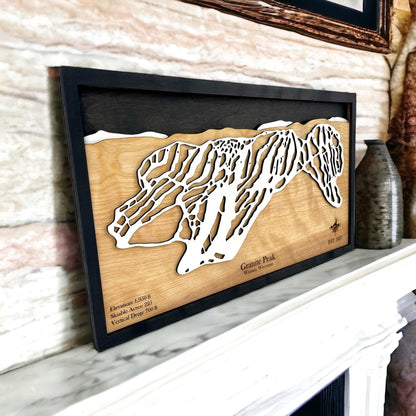 Granite Peak Wooden Trail Map