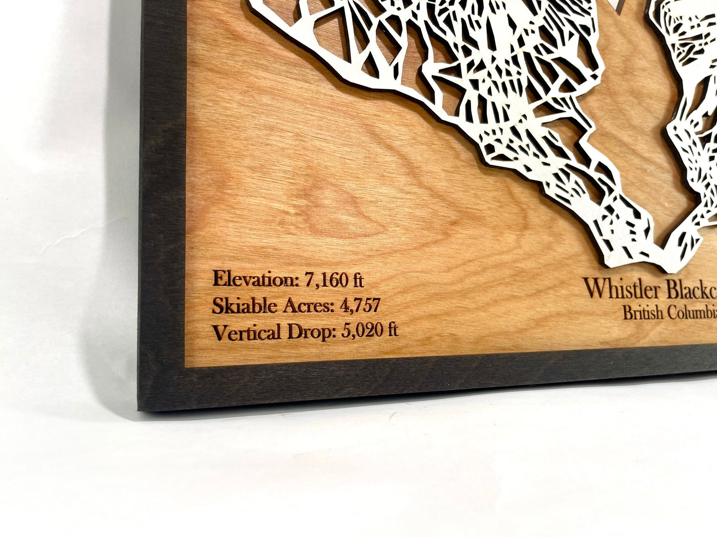 Whistler-Blackcomb Wooden Trail Map