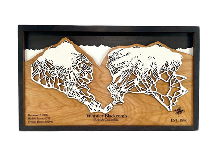 Whistler-Blackcomb Wooden Trail Map