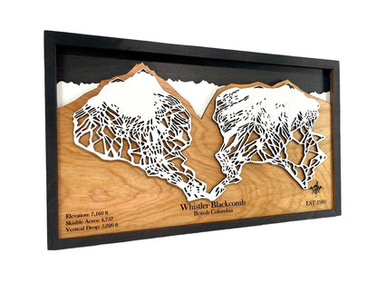 Whistler-Blackcomb Wooden Trail Map