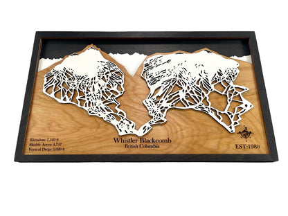 Whistler-Blackcomb Wooden Trail Map