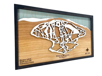Wildcat Mountain Wooden Trail Map