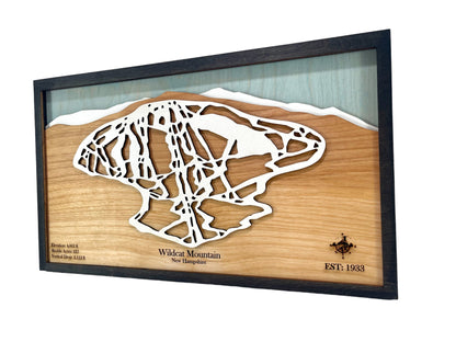 Wildcat Mountain Wooden Trail Map