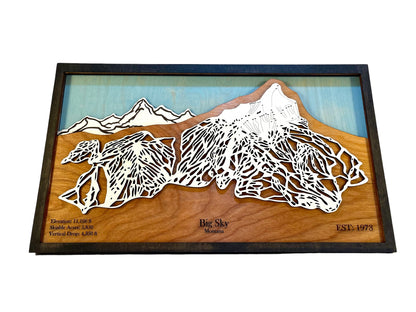 Big Sky Wooden Trail Map