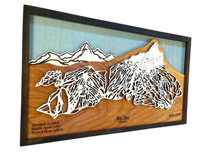 Big Sky Wooden Trail Map