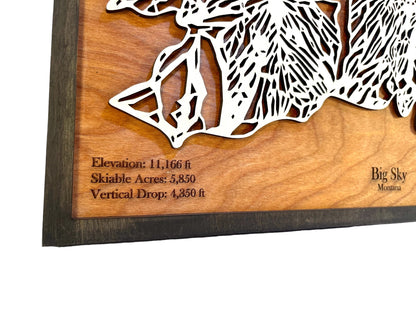 Big Sky Wooden Trail Map