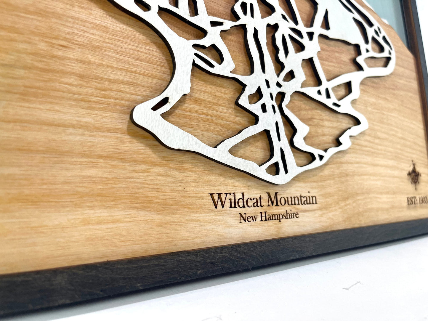 Wildcat Mountain Wooden Trail Map