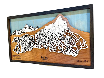 Big Sky Wooden Trail Map