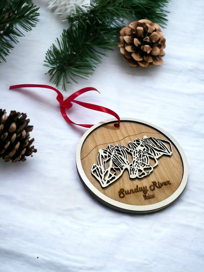 Sunday River Christmas Ornament - Maine