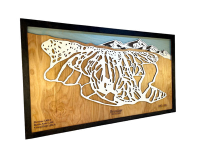 Brundage Mountain Resort Wooden Trail Map