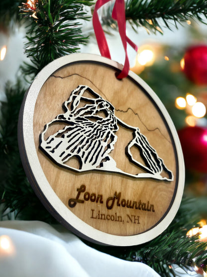 Loon Mountain Christmas Ornament - New Hampshire