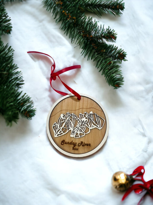Sunday River Christmas Ornament - Maine
