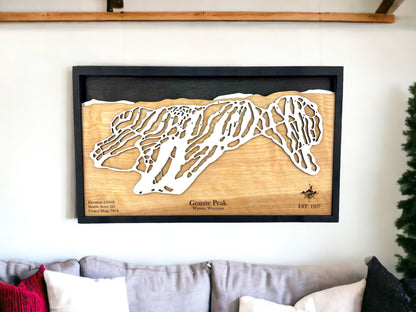 Granite Peak Wooden Trail Map